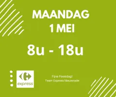 Maandag 1 mei